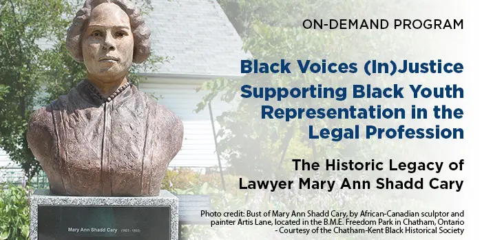 2023-03-02 Black Voices in Justice Vuture Banner On-Demand Program