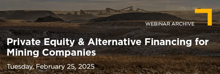 2025-02-25 Private Equity and Alternative Financing for Mining Companies_Vuture Banner_Archive
