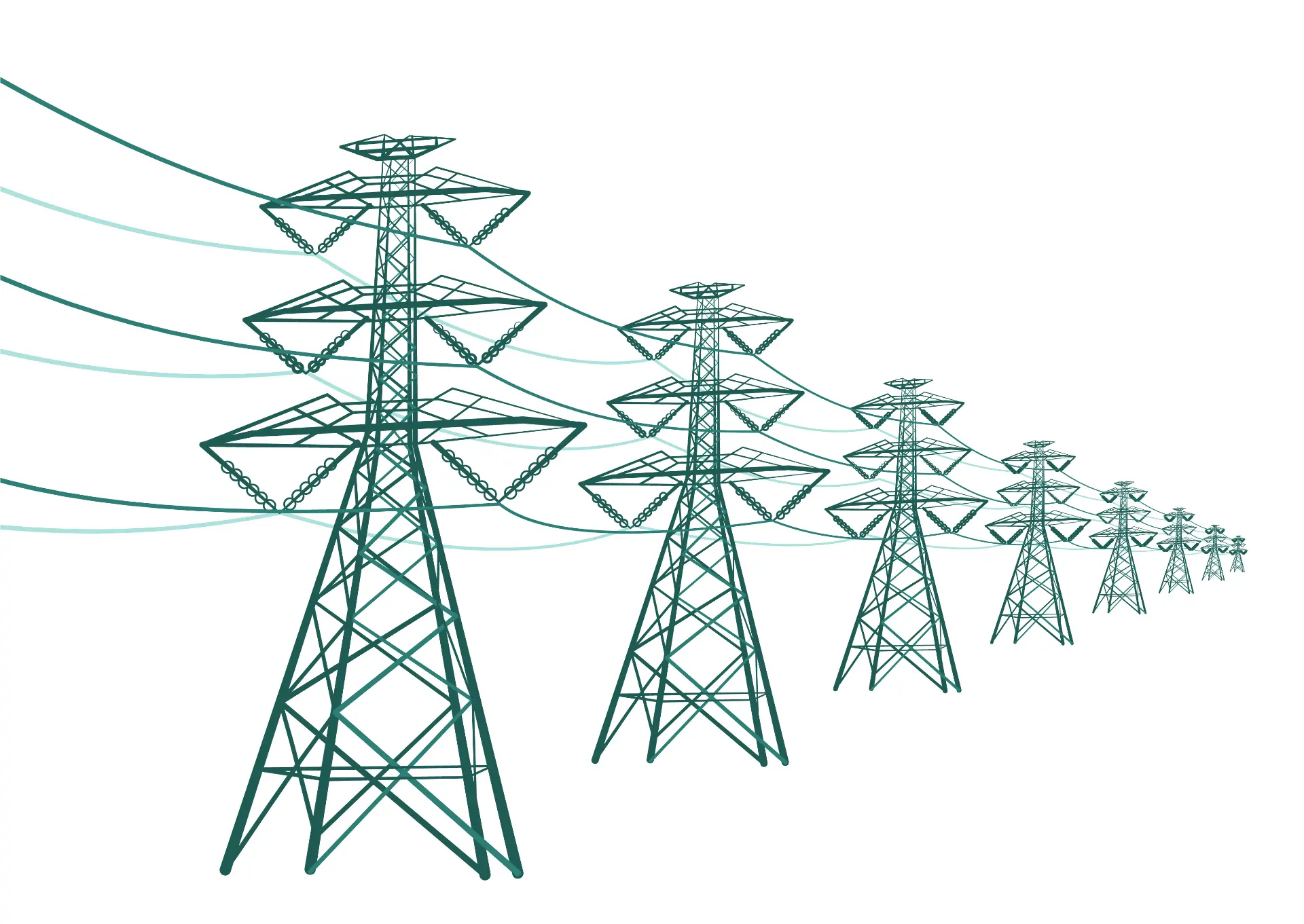 shutterstock_139354148 - Vector drawing of transmission lines