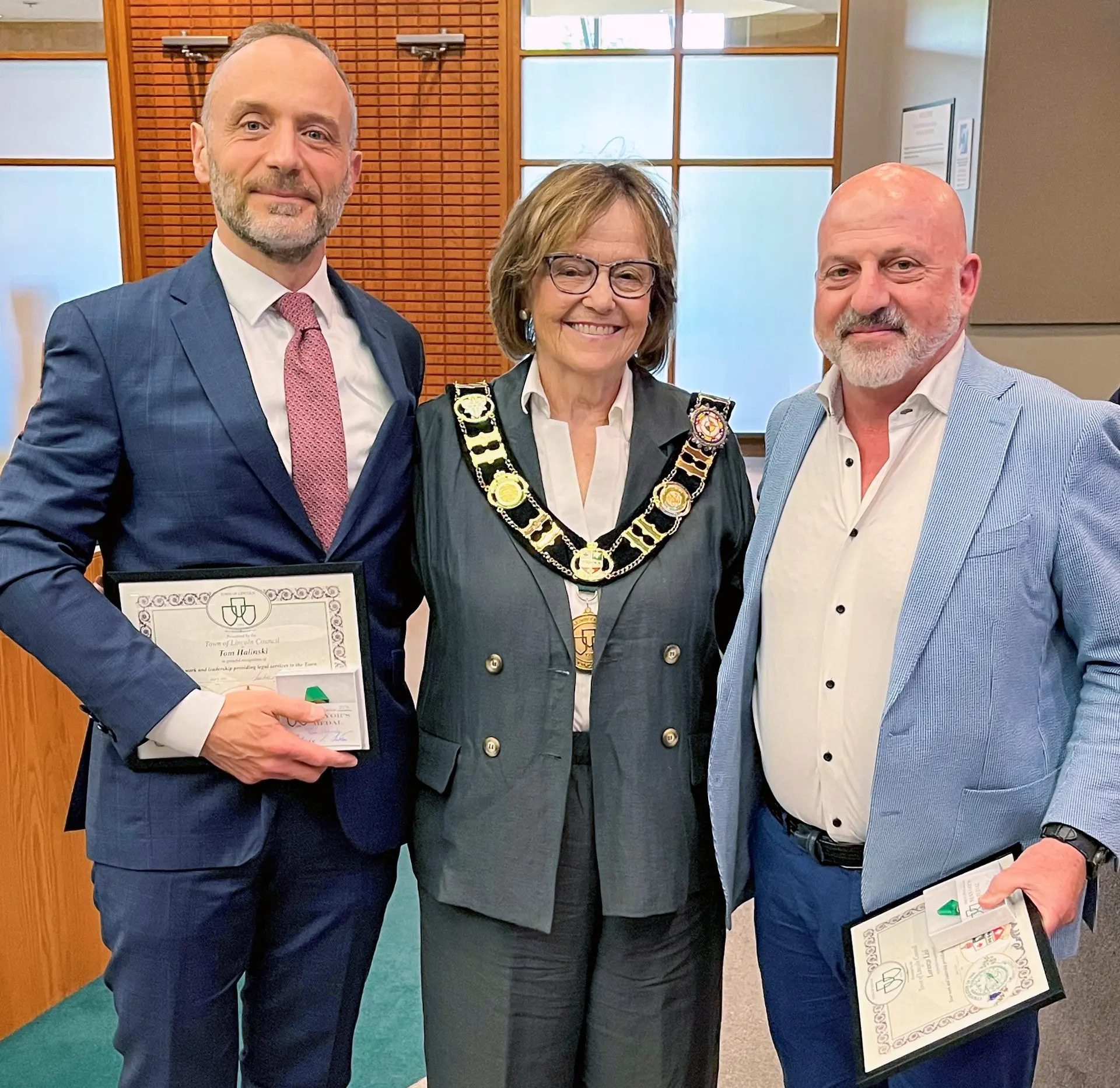 Town of Lincoln Mayors Medal June 1