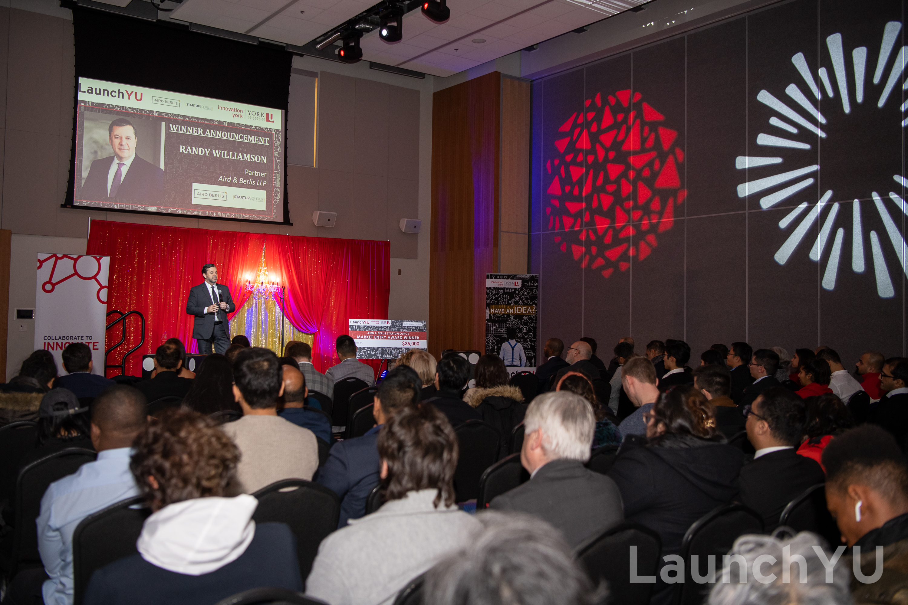 award ceremony with group of people