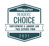 CHRR Readers&#39; Choice 2021 - Employment &amp; Labour Law - Full Service Firm