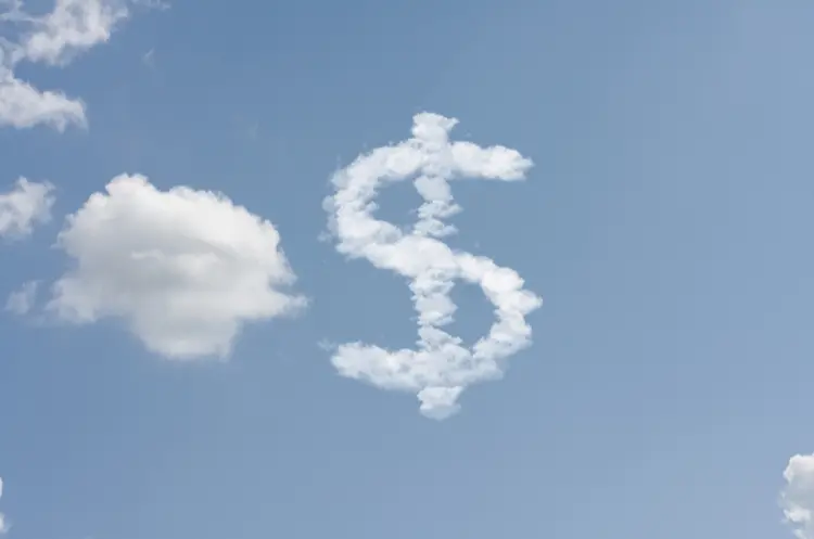 Cloud with dollar sign