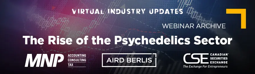 June 10 - The Rise of the Psychedelics Sector Webinar Archive 876x254