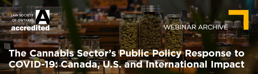 May 21 The Cannabis Sector’s Response to COVID-19 Archive 876x254