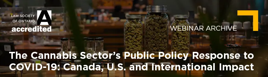 May 21 The Cannabis Sector’s Response to COVID-19 Archive 876x254