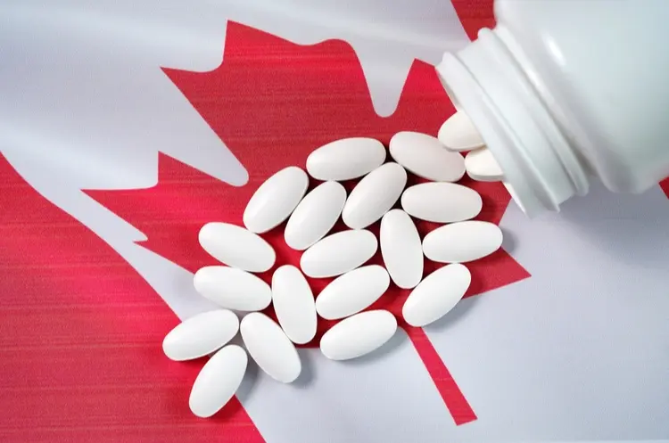 shutterstock_749771347_pills on Canadian flag_web