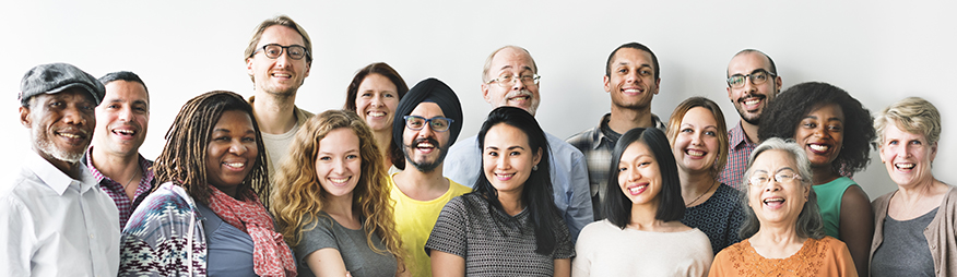 Group of people smiling