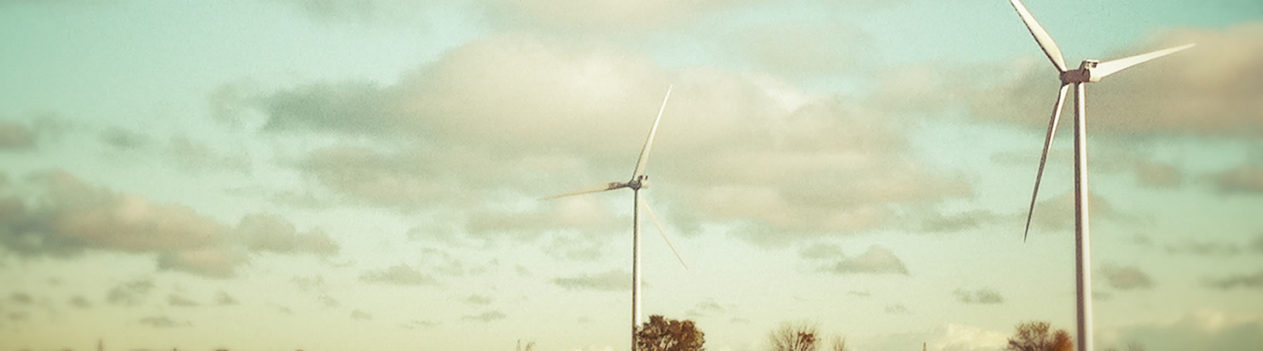 Ontario Farm With Wind Turbines 