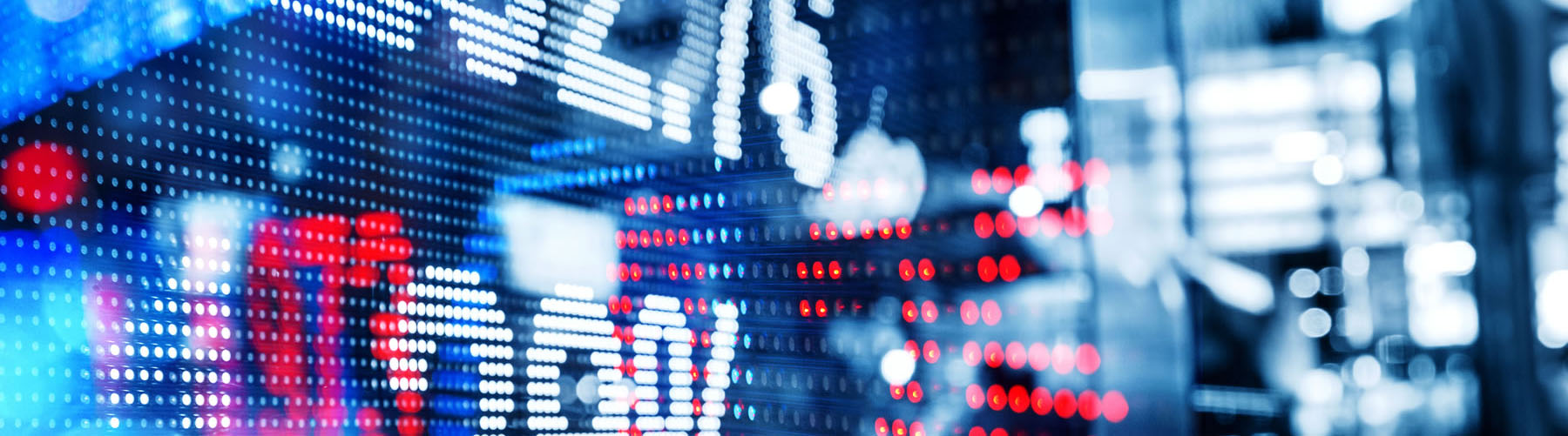 display stock market numbers and graph