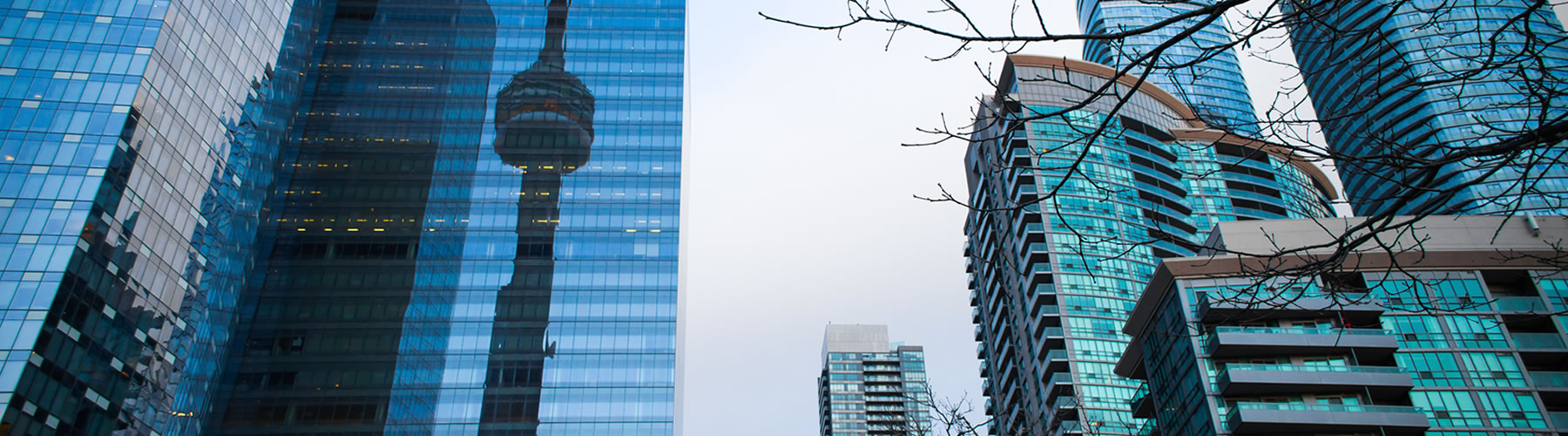 CN Tower and skyscrapers